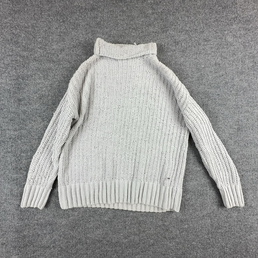 PINK Victoria's Secret Sweater Juniors YS Grayโ Chunky Knit Turtleneck Pullover